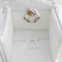 Completo Piumone Lettino Sfilabile Nanan 4pz Tato Bianco