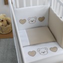 Ensemble de couette Pali Urban blanc / taupe