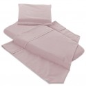 Lenzuoline per Carrozzina Billo e Pallina Sotto Senza Angoli 3 Pz Tinta Unita Rosa
