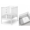 Lettino Erbesi Mini Molly Bianco Grigio + Completo Tessile
