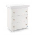 Commode &agrave; Langer Pali Win Blanc Taupe