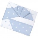 Set Lenzuola Andy & Helen per Carrozzina Fantasia F1 3 pz Cielo