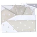 Set Lenzuola Andy & Helen per Carrozzina Fantasia F1 3 pz Beige