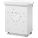 Cassettiera Fasciatoio Erbesi Lulu/Cucciolo Bianco