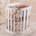 Berceau ovale Nanan avec kit de conversion en lit b&eacute;b&eacute; et fauteuils