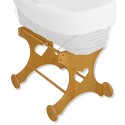 Supporto in Legno per Cesta Willy Cuori Naturale