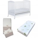 Set Lucy Foppapedretti Bianco (Lettino + Completo Piumone + Materasso)