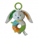 Sonaglio Clementoni Lovely Soft Bunny Rattle
