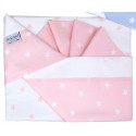 Set Lenzuola Andy & Helen per Carrozzina Fantasia F1 3 pz Rosa
