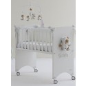 Lettino Co-Sleeping Nanan Puccio Azzurro con Materasso + Completo Piumone