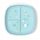 Assiette &agrave; Compartiments Chicco 12m+ Bleu 