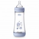 Biberon Anti-Coliques Chicco Perfect 5 D&eacute;bit Rapide 300 ml Bleu