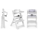 Chaise Haute Evolutive pliante Innovaciones Ms Full Plus Blanche avec Coussin Gris