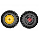 Kit Ruote Posteriori Peg Perego per Trattore e Ruspa John Deere