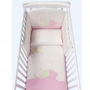 Parure de Lit Amovible Mibb Nuvoletta Rose OFFRE SPECIALE