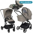 Trio TicToc Foppapedretti con Seggiolino Auto Rek i-Size Reclinabile Desert
