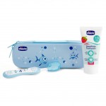 Set Primi Dentini Spazzolino + Dentifricio Chicco Azzurro 6-36 m