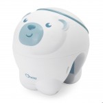 Proiettore da Lettino e Comodino Chicco Orso Polare Blu