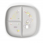 Assiette &agrave; Compartiments Chicco 12m+ Gris