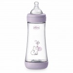 Biberon Anti-Coliques Chicco Perfect 5 D&eacute;bit Rapide 300 ml Rose