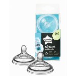 Tettarelle Tommee Tippee Anti-Colica Avanzato Flusso Lento 0m+ 2pz