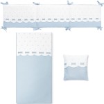 Completo Piumone Sfilabile Bimbi Dreams Class Bianco/Azzurro