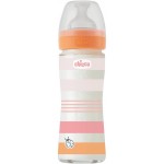Biberon Benessere Chicco 240ml Vetro Flusso Lento Orange Girl