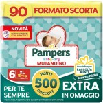 Pampers Baby Dry Culottes XL Taille 6 (15+ kg),90 Couches -Grand Format
