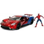 Set Jada Toys Marvel Spiderman + Ford GT 2017
