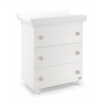 Commode à Langer Pali Win Blanc Taupe