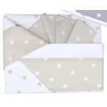 Set Lenzuola Andy & Helen per Carrozzina Fantasia F1 3 pz Beige