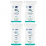Kit 4 Pacchi Quadrotti Morbido Cotone Chicco Baby Moments 60 Pz (240 pz)