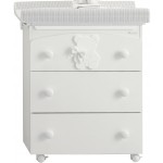 Cassettiera Fasciatoio Azzurra Design Funky Bianco