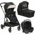 Trio Chicco Seety Etna Black con Seggiolino Kory Essential i-Size Black Portata 22 Kg