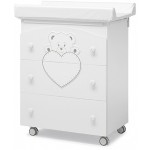 Cassettiera Fasciatoio Erbesi Lulu/Cucciolo Bianco