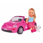 Bambola Simba Evi Love con Auto Beetle e Cucciolo