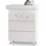 Cassettiera Fasciatoio Azzurra Design Sophia Bianco