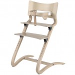 Seggiolone Leander High Chair Sbiancato + Barra Sicurezza Addominale