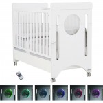 Lettino LED Micuna Baby Balance Bianco con Cassetto