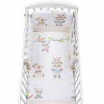 Completo Piumone Picci Zig Zag Bo-Bo Bianco Panna