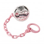 Catenella Portasucchietto Innocenti Argenti Orsetto Cuore Rosa