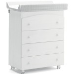 Cassettiera Fasciatoio Azzurra Design Quattro Bianco