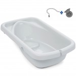 Vaschetta + Kit Scarico Chicco per Bagnetto Fasciatoio Cuddle & Bubble Dots