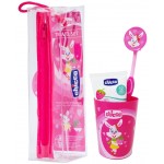Set Igiene Orale Spazzolino + Dentifricio Chicco 36m+ Coniglio Rosa