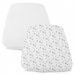 Set Lenzuola con Angoli Chicco Next 2 Me Forever Grey Sheep 2pz