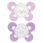 Succhietto Chicco Physio Comfort Silicone 2pz Rosa Lilla 6-16m