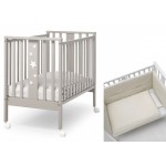 Lettino Erbesi Mini Stelline Bianco Tortora + Completo Tessile