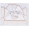 Set Lenzuola Andy & Helen per Maxi Culla Ricamato D81 3 pz Panna