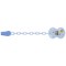 Clip Chicco Con Catenella Bee Happy Azzurro