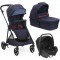 Trio Chicco Seety Oxford Blue con Seggiolino Kory Essential i-Size Black